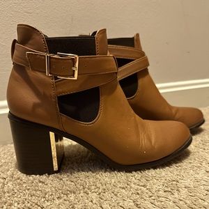 Brown Booties Size 8
